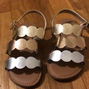 Baby Gap metallic sandals 8t
